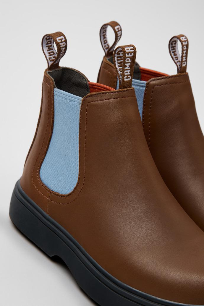 Twins Multicolor Leather Ankle Boots for Children. by CAMPER
