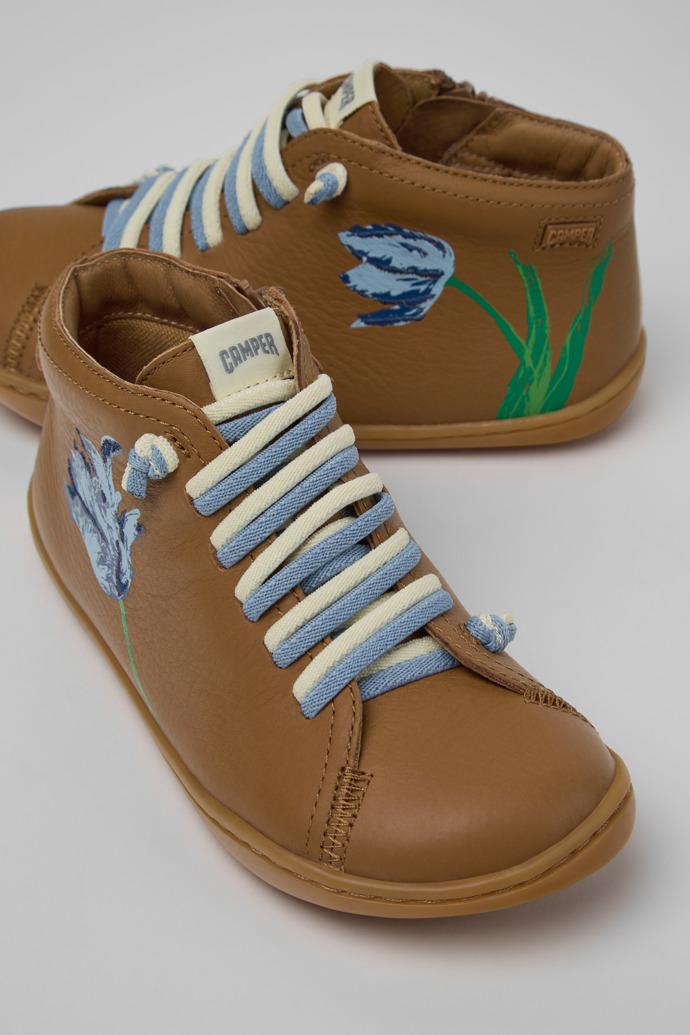 Twins Multicolor Leather Ankle Boots for Children. by CAMPER