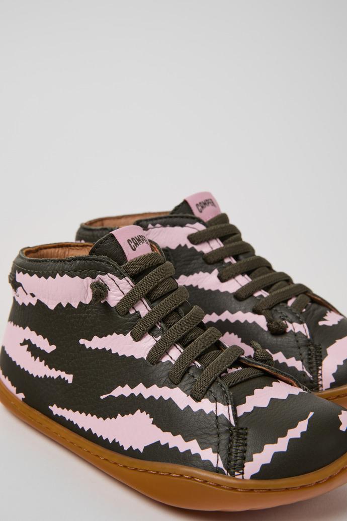 Twins Multicolor Leather Ankle Boots for Kids. by CAMPER