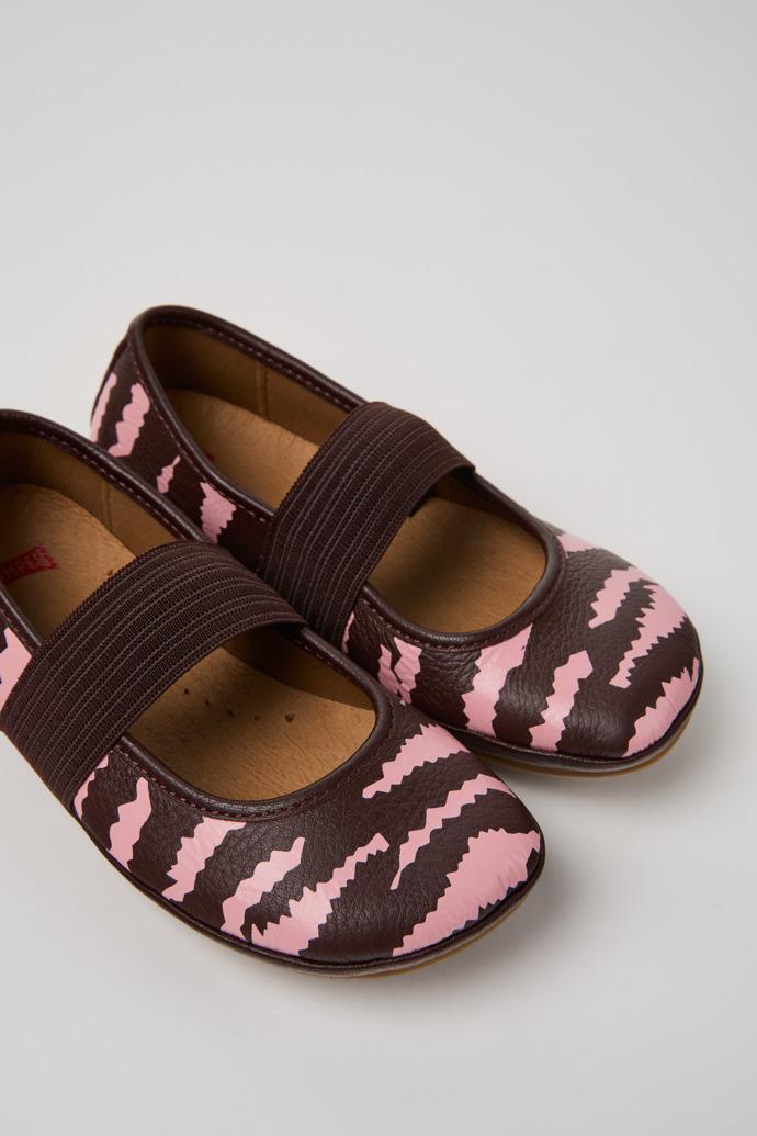 Twins Multicolor Leather Ballerinas for Children. by CAMPER