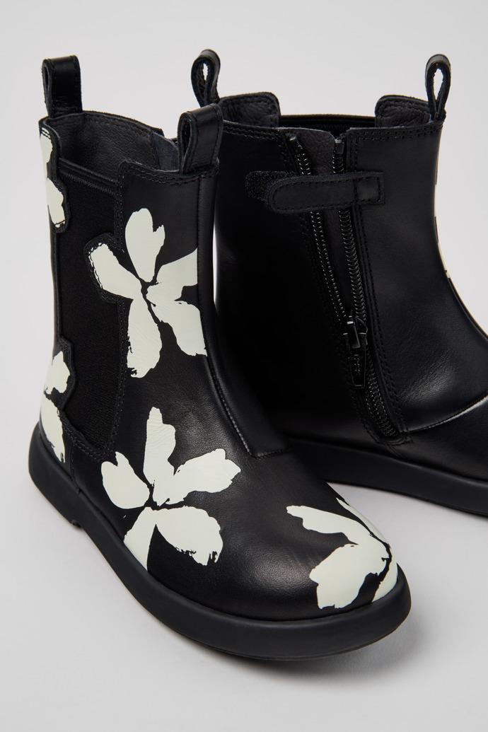 Twins Multicolor Leather Mid Boots for Kids. by CAMPER