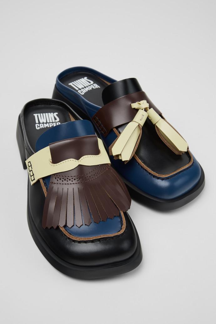 Twins Multicolor Leather Moccasins for Women. by CAMPER