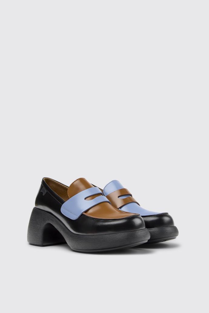 Twins Multicolor Leather Moccasins for Women. by CAMPER