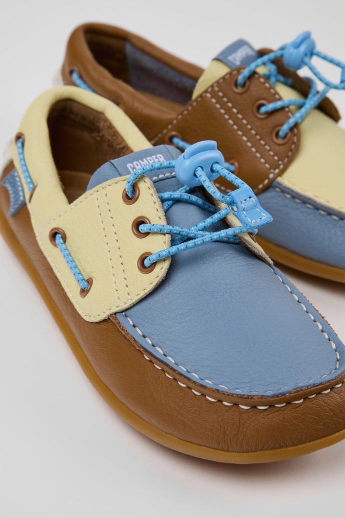 Twins Multicolor Leather Nautical Shoes for kids. by CAMPER