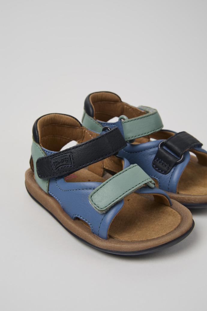 Twins Multicolor Leather Sandals for Kids. by CAMPER