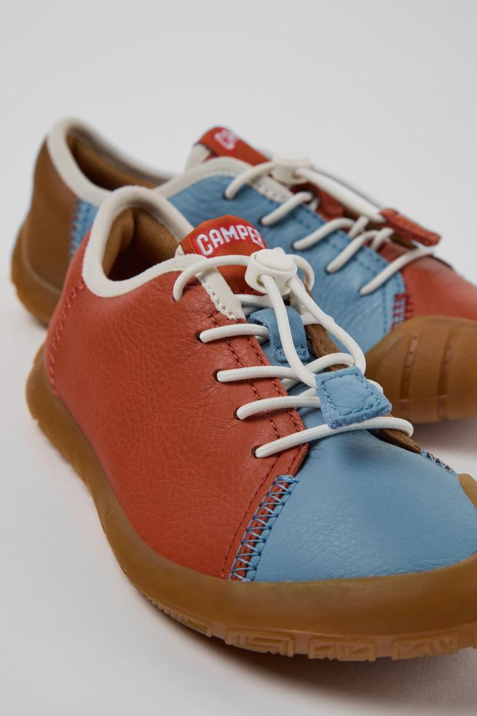 Twins Multicolor Leather Sneakers for Children. by CAMPER