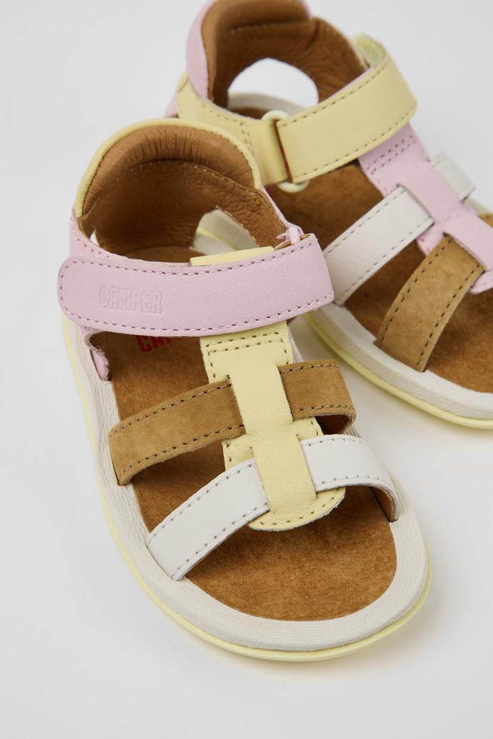 Twins Multicolor Leather and Nubuck Sandals for kids. by CAMPER