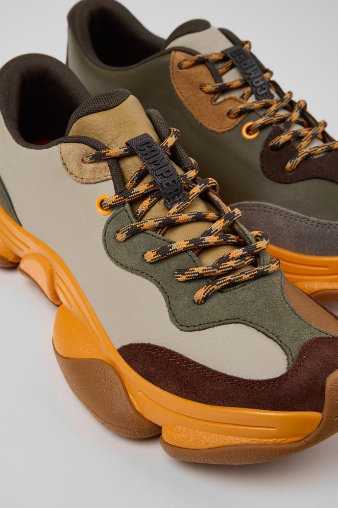 Twins Multicolor Leather and Nubuck Sneakers for Women. by CAMPER
