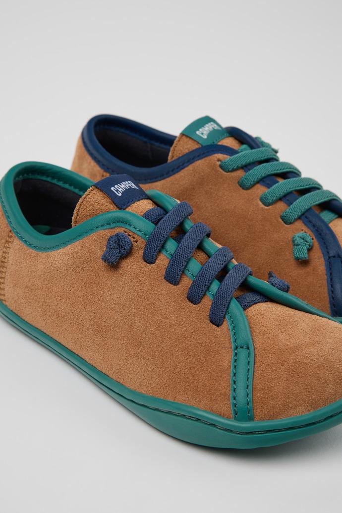 Twins Multicolor Suede and Leather Shoes for kids. by CAMPER