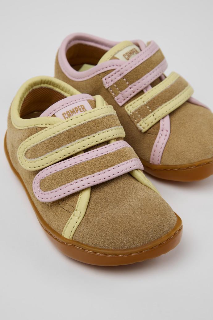 Twins Multicolor Suede and Leather Sneakers for kids. by CAMPER