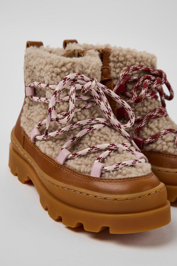 Twins Multicolor Textile and Leather Ankle Boots for Children. by CAMPER