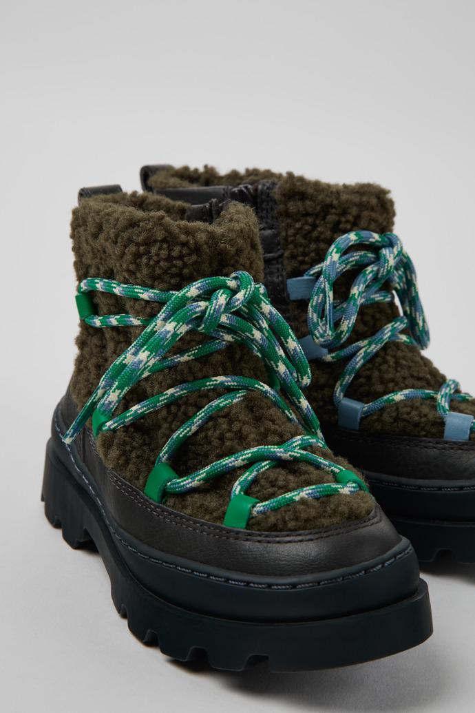 Twins Multicolor Textile and Leather Ankle Boots for Children. by CAMPER