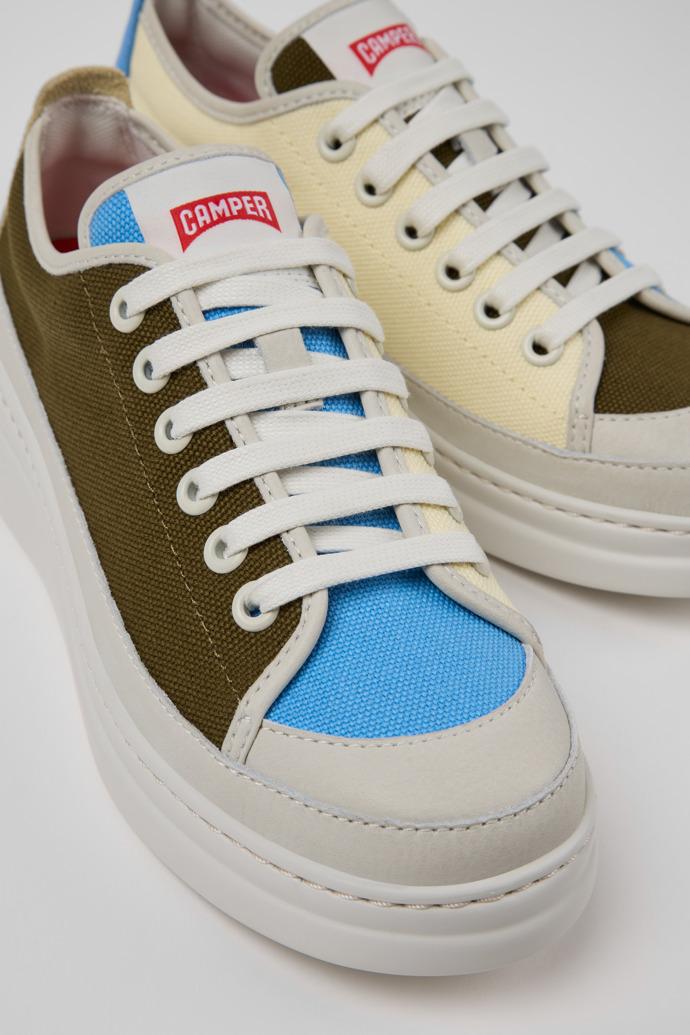 Twins Multicolor Textile and Leather Sneakers for Women. by CAMPER