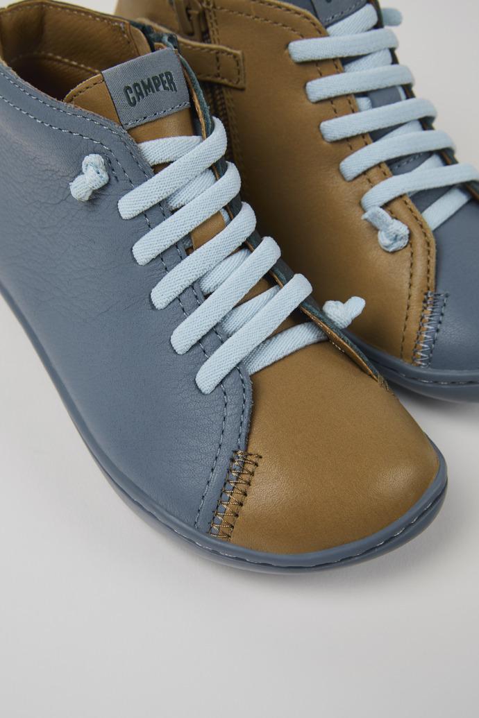 Twins Multicolor leather ankle boots for kids by CAMPER