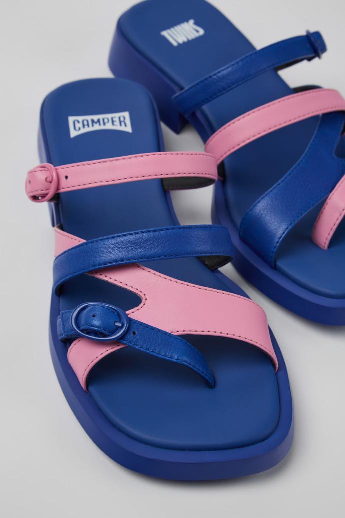 Twins Multicolored Leather Open-toe Sandal for Women by CAMPER