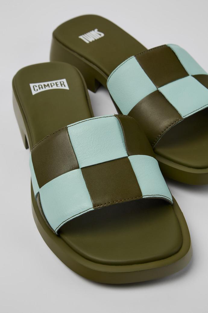 Twins Multicolored Leather Slide for Women by CAMPER