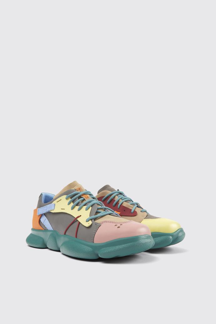 Twins Multicolored leather and nubuck sneakers for women by CAMPER