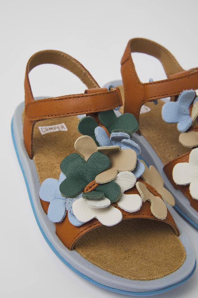 Twins Multicolored leather sandals for kids by CAMPER