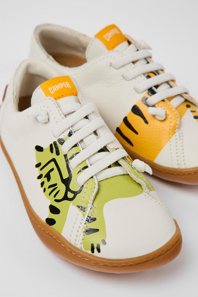 Twins Multicolored leather shoes for kids by CAMPER