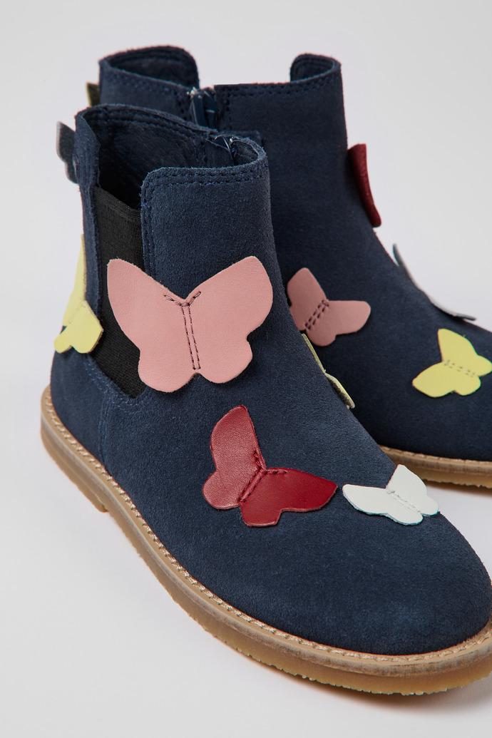 Twins Multicolored nubuck and leather zip-up boots by CAMPER