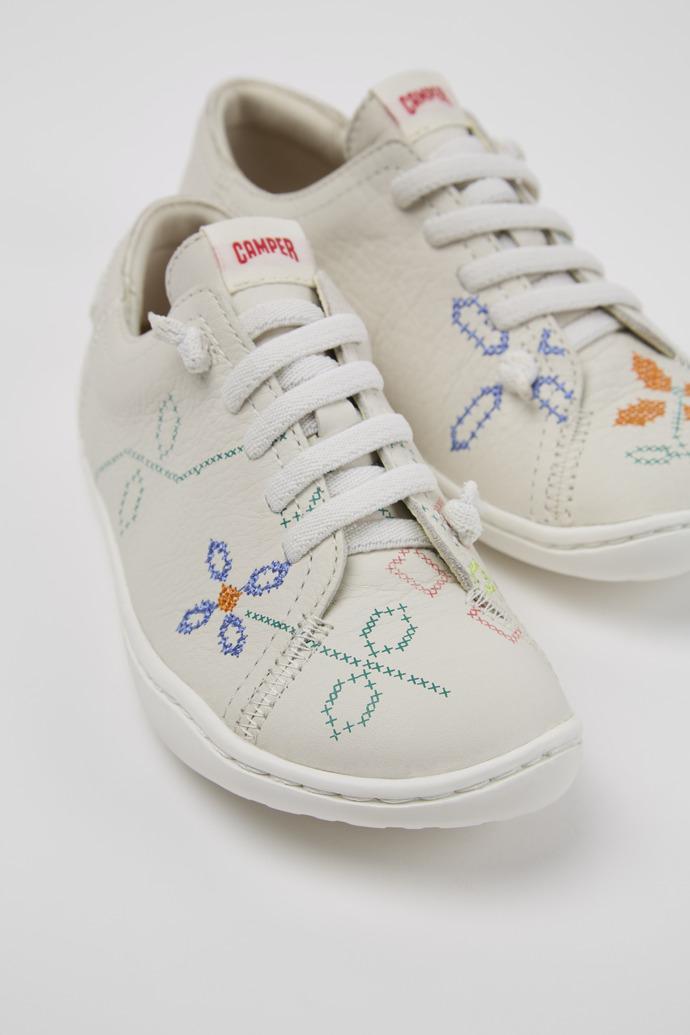 Twins White Leather Kids' Shoes for Children. by CAMPER
