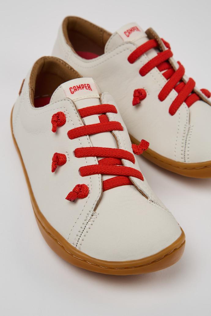 Twins White Leather Kids' Shoes for Children. by CAMPER