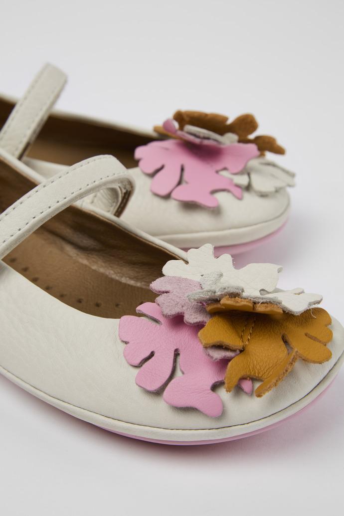 Twins White Leather Mary Jane by CAMPER