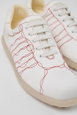 Twins White Leather Shoe for Women by CAMPER Twins White Leather Shoe for Women by CAMPER