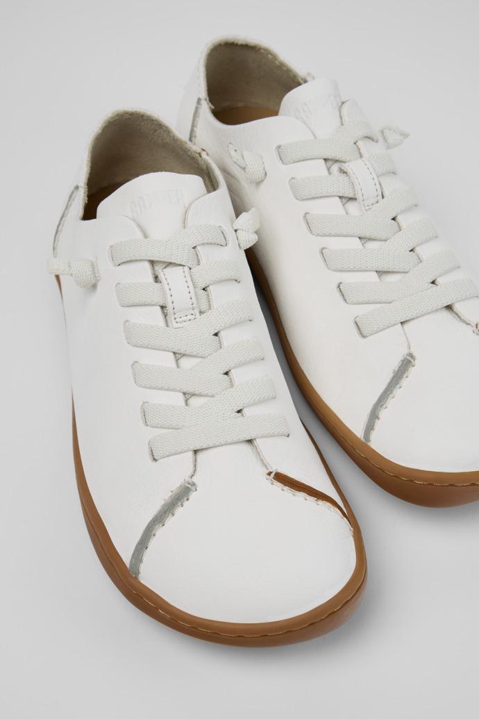Twins White Leather Shoes for Women. by CAMPER