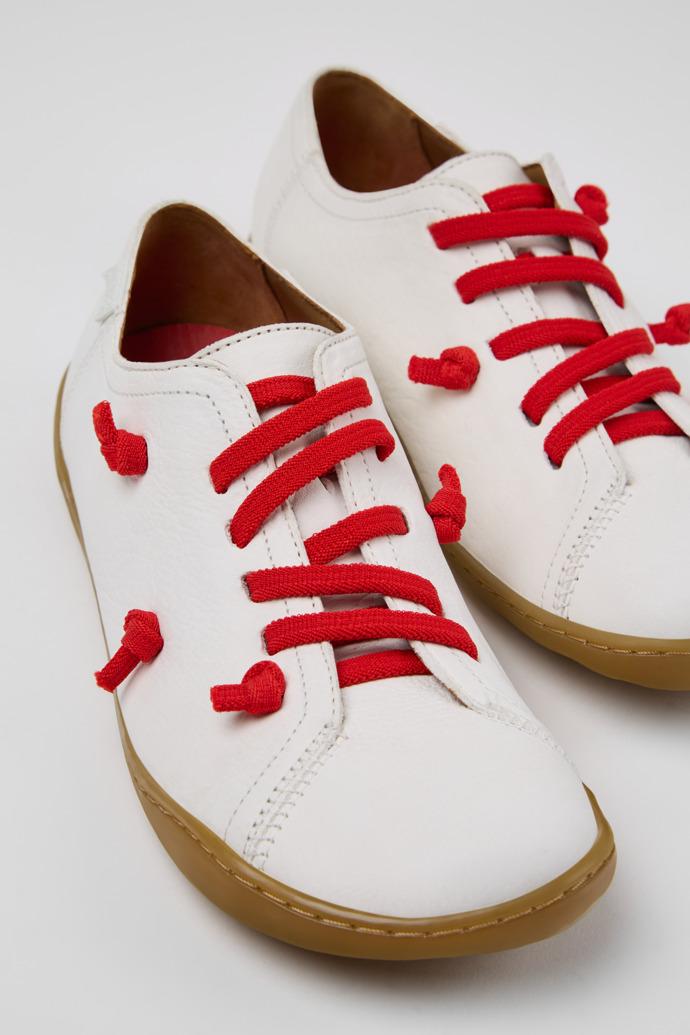 Twins White Leather Women's Shoe. by CAMPER