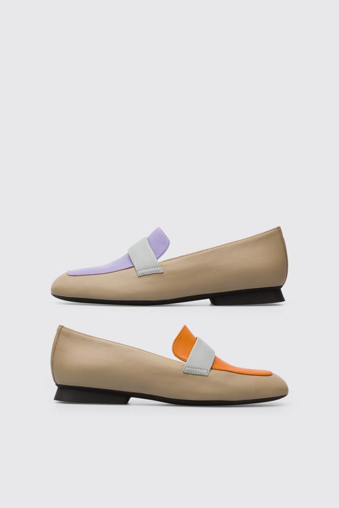 Twins Women’s multi-colored nubuck moccasin by CAMPER
