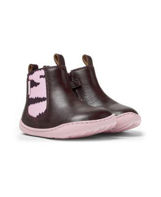 Unisex First Walker Peu Cami Twins Leather Boots - Toddler by CAMPER
