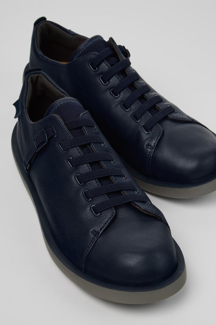Wagon Blue Leather and Textile Shoes for Men. by CAMPER