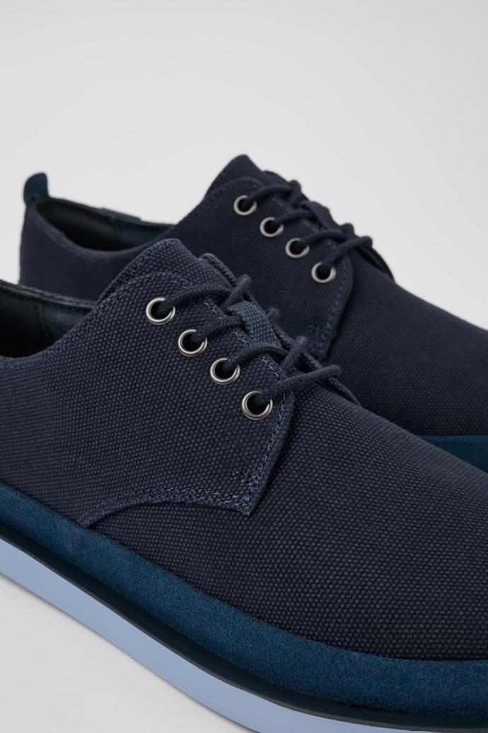 Wagon Blue Textile/Nubuck Blucher for Men by CAMPER