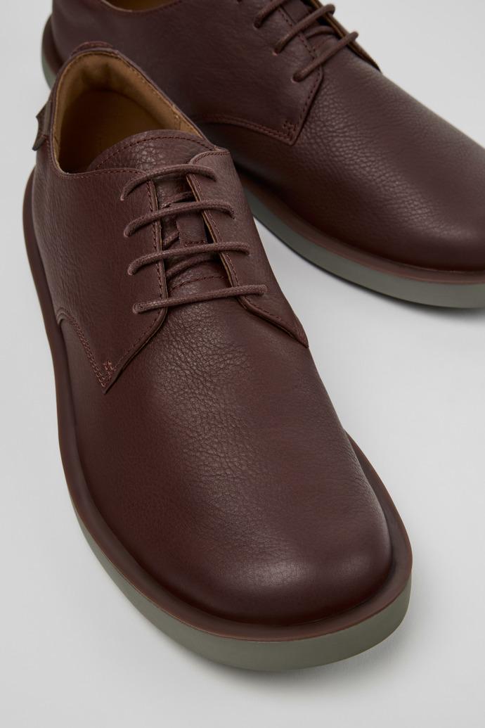 Wagon Brown Leather Shoes for Men. by CAMPER