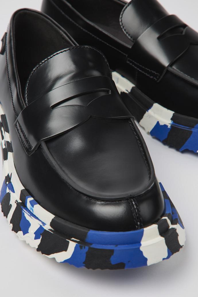 Walden Black Leather Loafer for Women by CAMPER