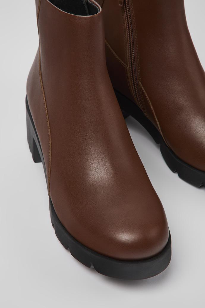 Wanda Brown zip ankle boot for women by CAMPER