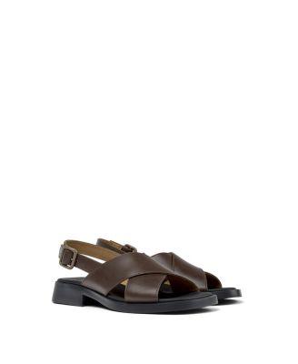 Women's Dana Leather X-Strap Sandal by CAMPER