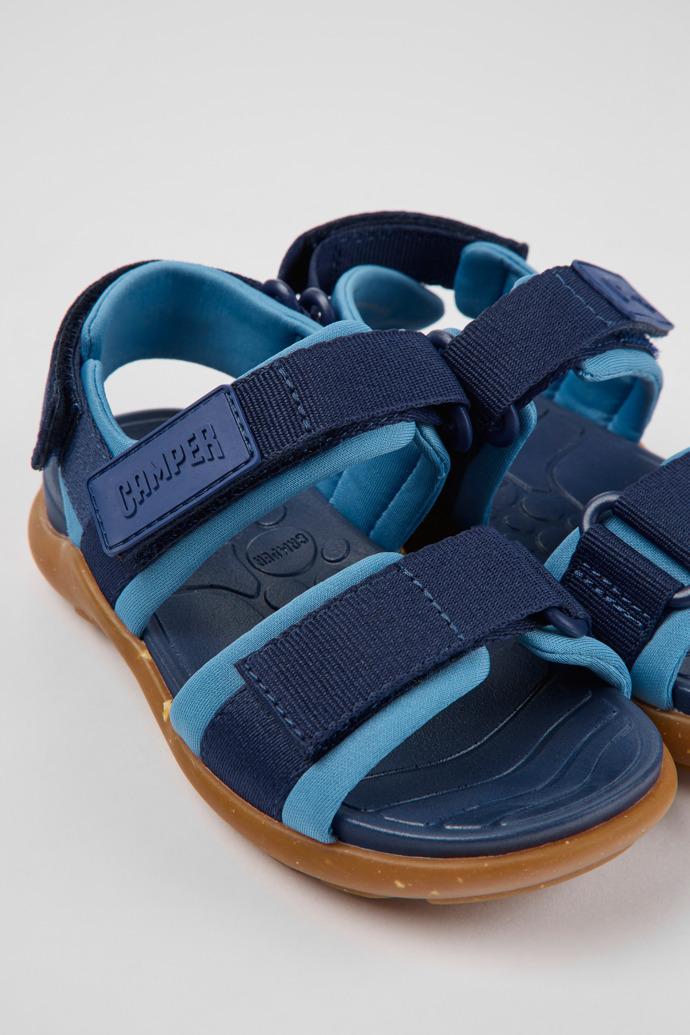 Wous Blue textile sandals for kids by CAMPER