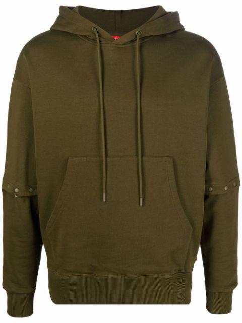 logo-patch drawstring hoodie by CAMPER