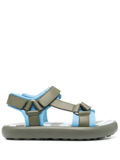 two-tone touch-strap sandals by CAMPER