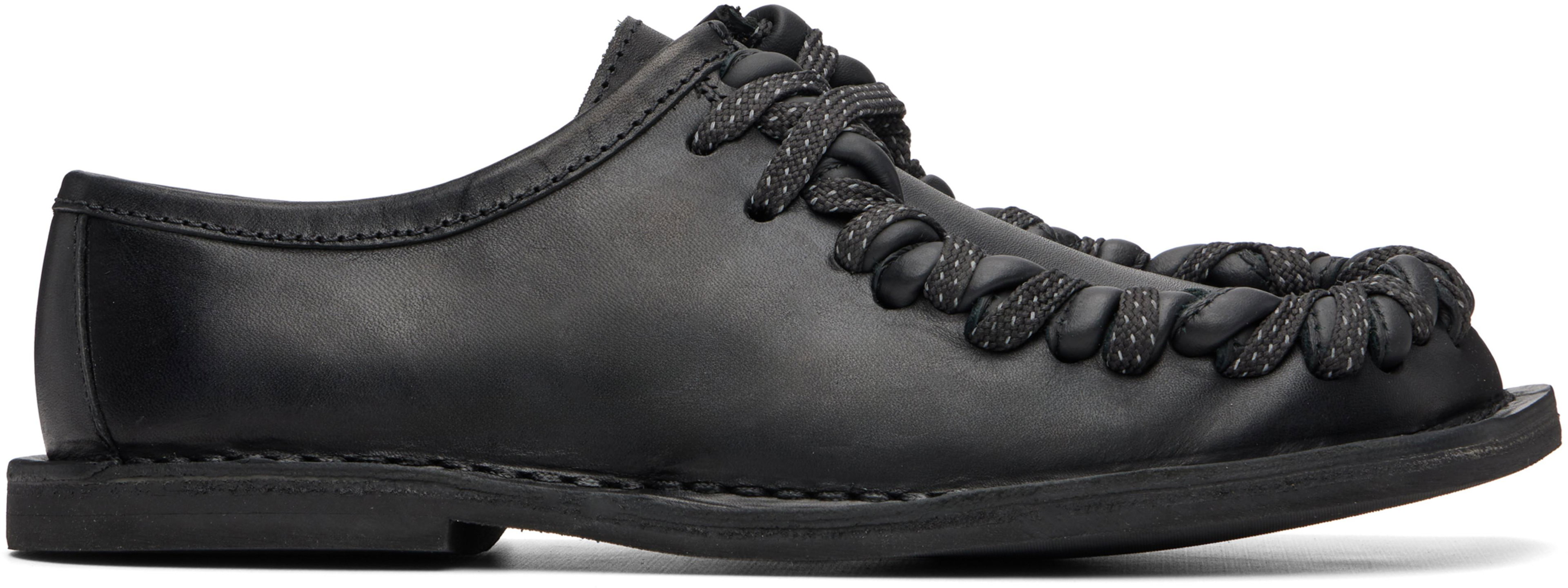 Black Eki Lace-Up Derbys by CAMPERLAB