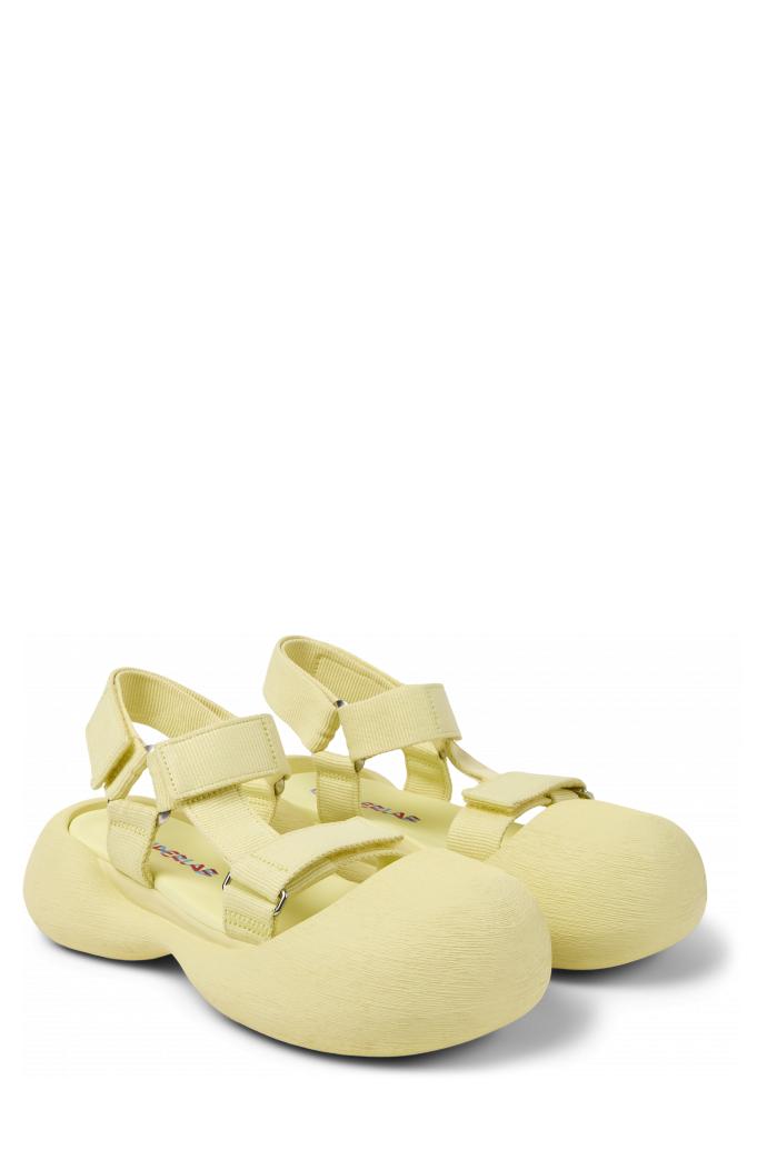 Caramba Yellow Recycled PET Sandals by CAMPERLAB