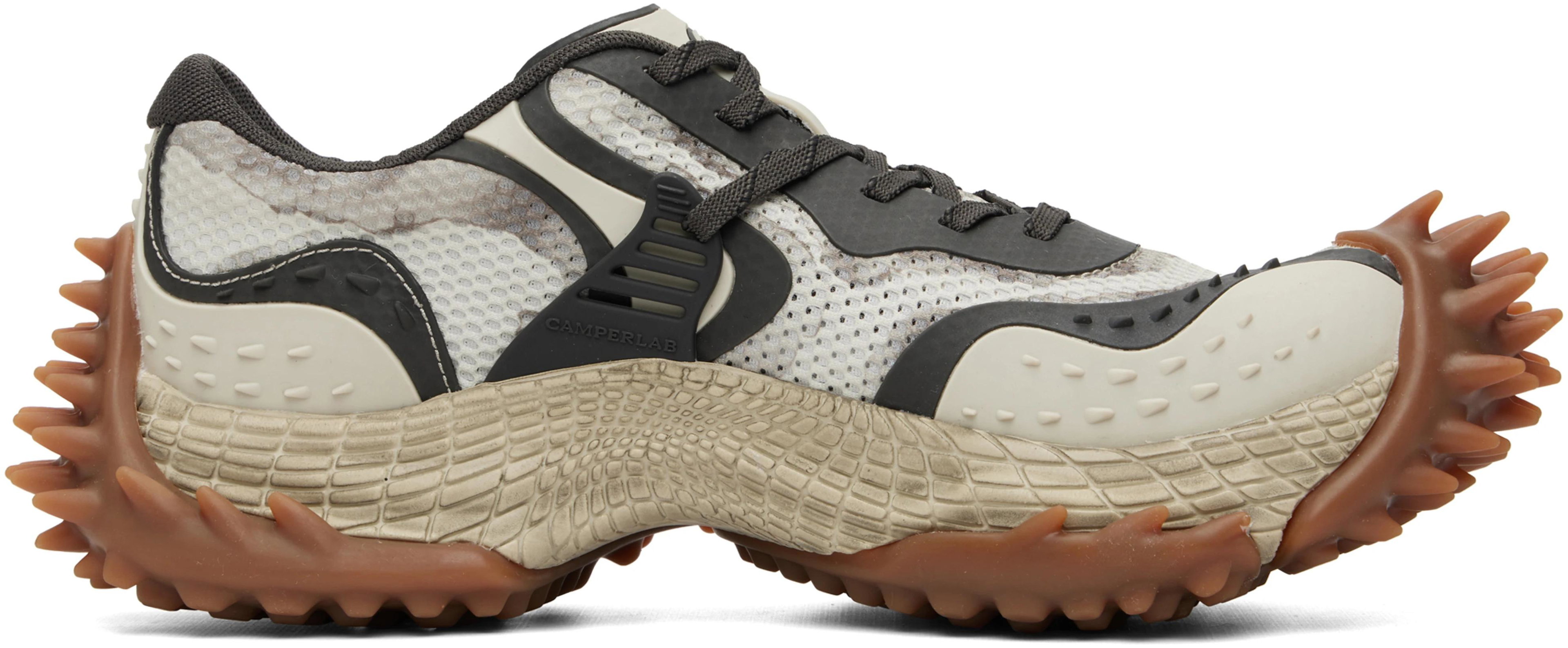 Gray & Off-White Tornado Sneakers by CAMPERLAB