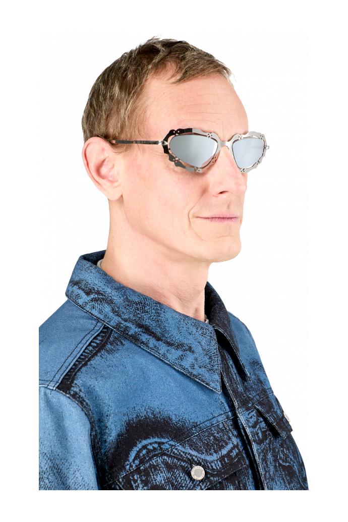 NOPEA  Sunglasses Silver Shiny NOPEA Metal Sunglasses by CAMPERLAB