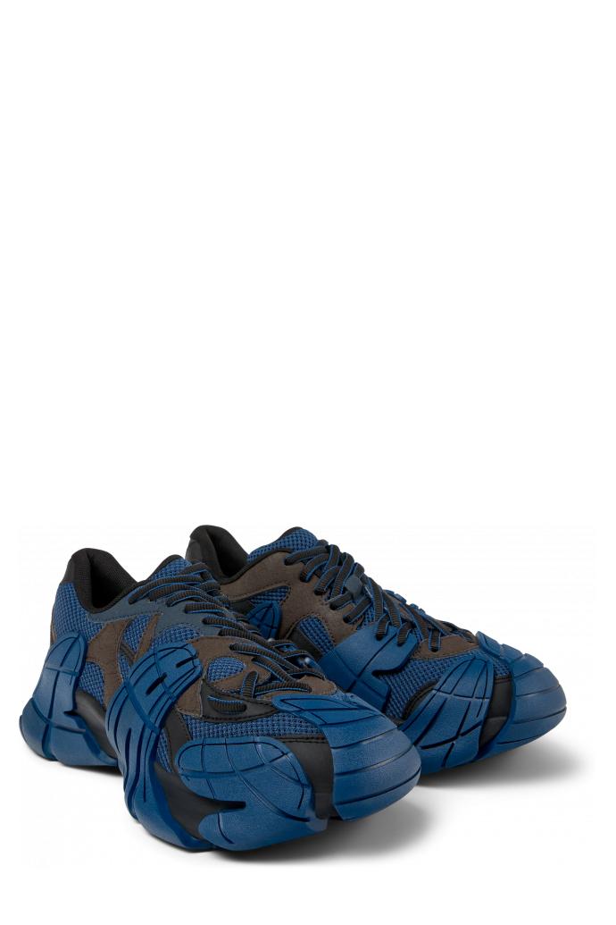 Tormenta Blue and Gray-Black Textile Sneakers by CAMPERLAB