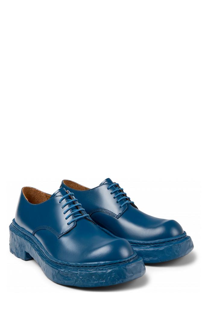 Vamonos Blue Leather Bluchers by CAMPERLAB