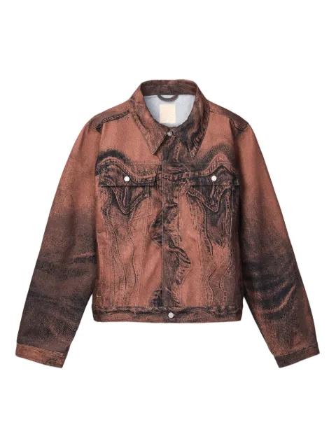 acid-wash effect denim jacket by CAMPERLAB