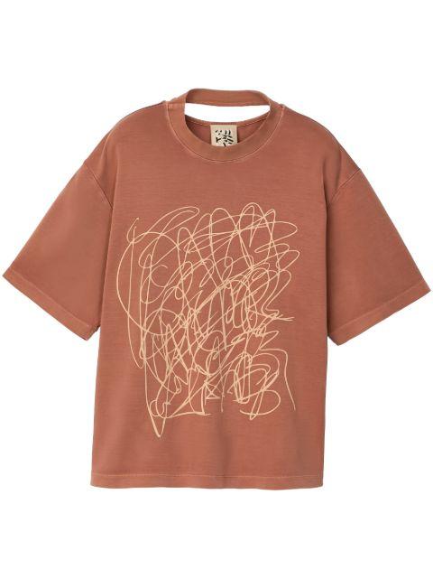 cut-out detail T-shirt by CAMPERLAB