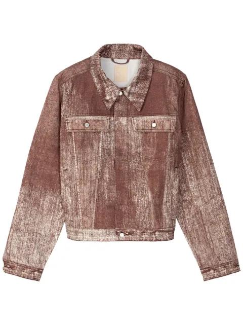 distressed denim jacket by CAMPERLAB
